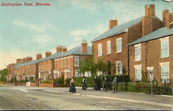 Buckingham Road, showing Nevada Villas and Alwyn House